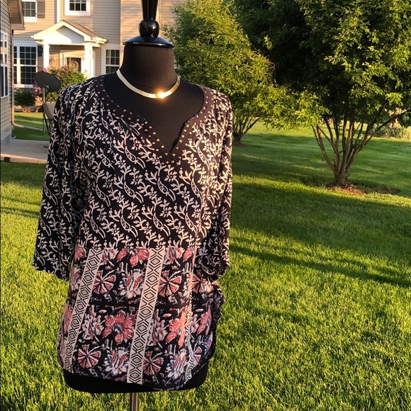 Lucky Brand Tops - Lucky Brand Plus Size 3/4 inch Tunic